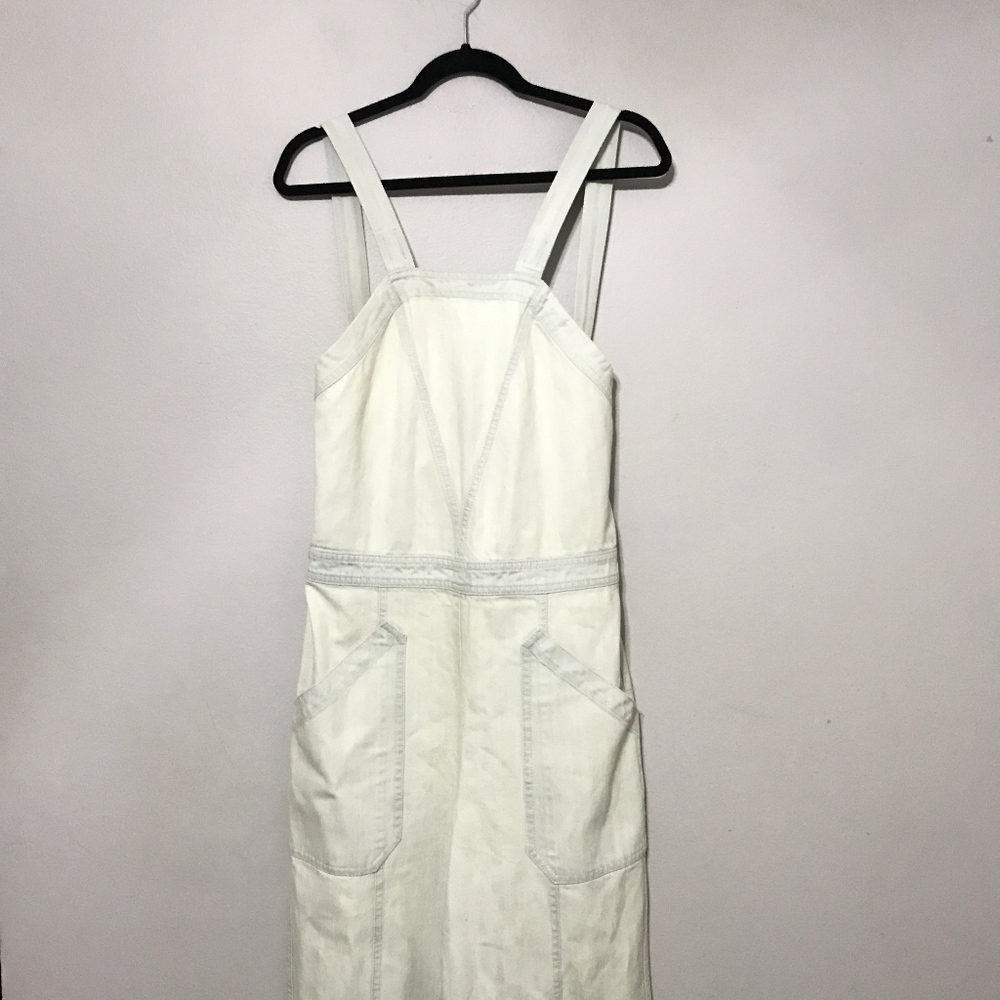 Rebecca Taylor snow denim jumpsuit women size 8 ov